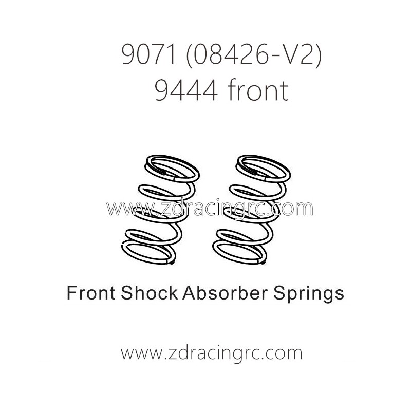 ZD RACING Pirates2 TC-8 9071 V2 Parts 8445 Rear Shock Absorber Springs