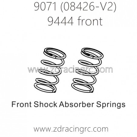 ZD RACING Pirates2 TC-8 9071 V2 Parts 8445 Rear Shock Absorber Springs