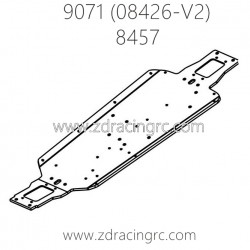 ZD RACING Pirates2 TC-8 9071 V2 Parts 8457 Chassis CNC