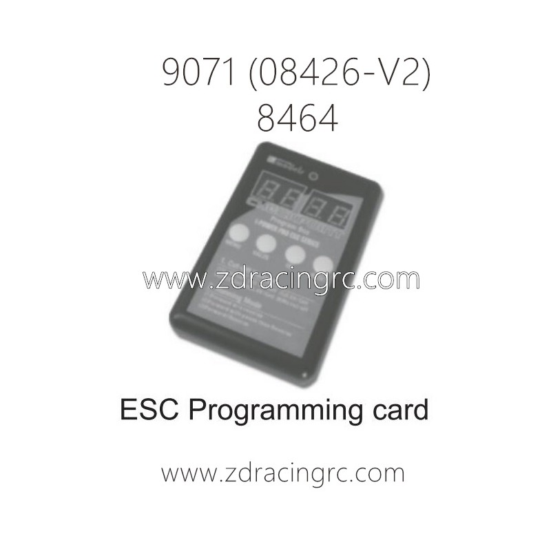 ZD RACING Pirates2 TC-8 9071 V2 Parts 8464 ESC Programming Card