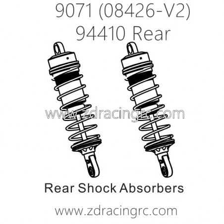 ZD RACING Pirates2 TC-8 9071 V2 Parts 94410 Rear Shock Absorbers
