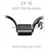 ZD RACING EX16 Parts 6091 30A Brushless ESC