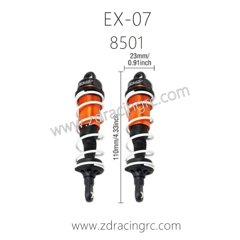 ZD RACING EX07 RC Car Parts 8501 Shock Absorbers