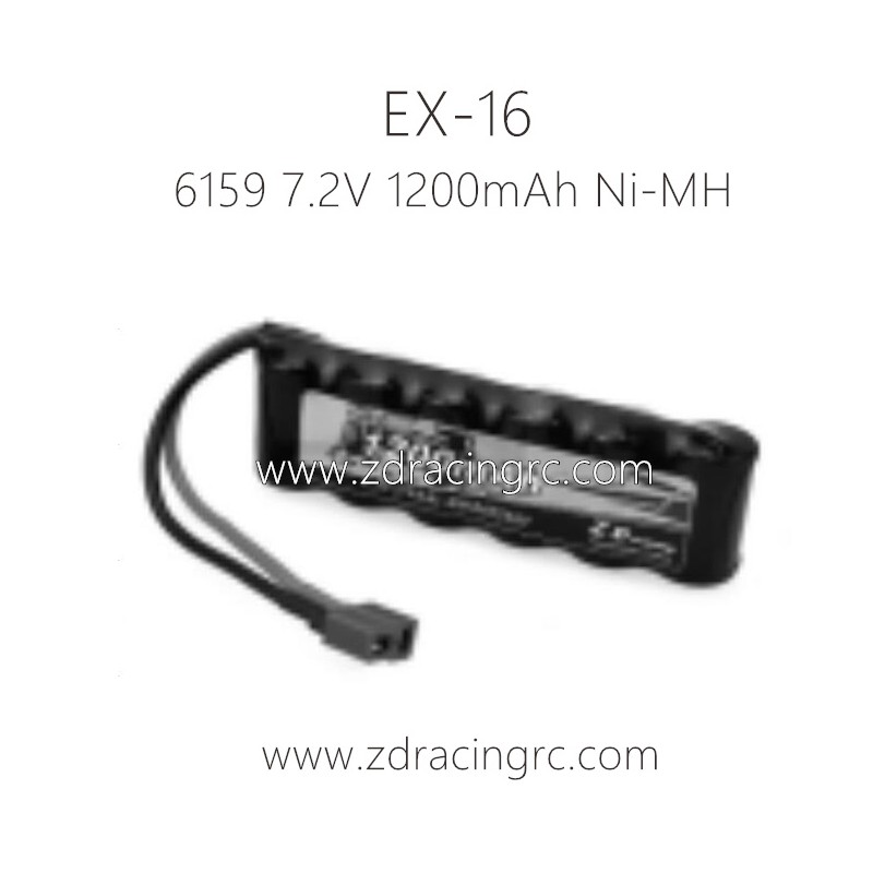 ZD RACING EX16 Parts 6159 7.2V 1200mAh Ni-MH Battery