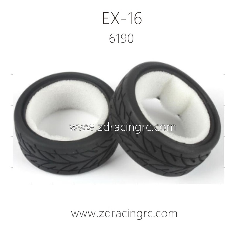 ZD RACING EX16 Parts 6190 2pcs Tires and Sponge Set