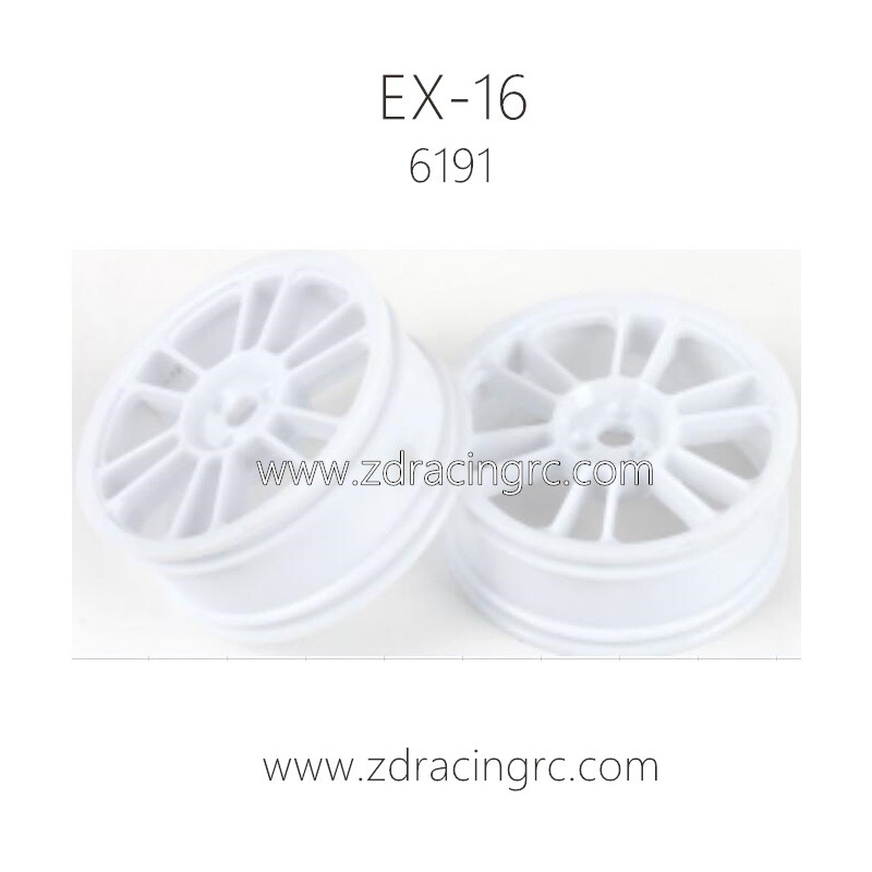 ZD RACING EX16 Parts 6191 Tire Rim white