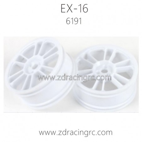 ZD RACING EX16 Parts 6191 Tire Rim white ZD RACING EX16 Parts 6191 Tire Rim white