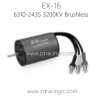ZD RACING EX16 Parts 6310 2435 3200KV Brushless Motor