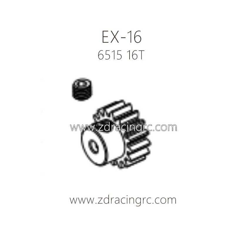 ZD RACING EX16 Parts 6515 Motor gear 16T