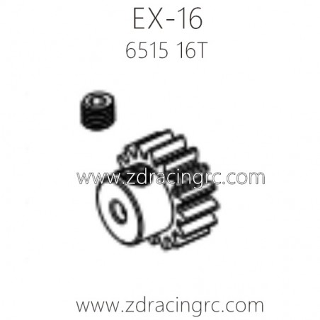 ZD RACING EX16 Parts 6515 Motor gear 16T