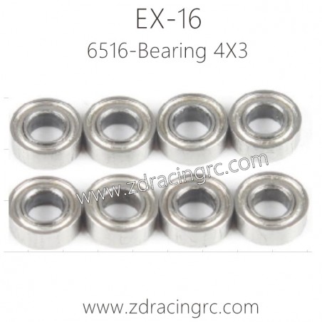 ZD RACING EX16 Parts 6516 Bearing 4X3