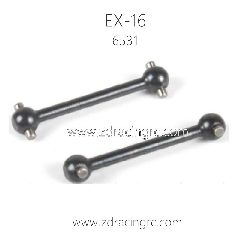 ZD RACING EX16 Parts 6531 Rear Horizontal Drive shafts