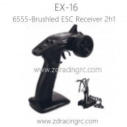 ZD RACING EX16 Parts 6555 2.4GHz 2-CH Radio Brushled ESC Receiver 2h1