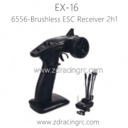 ZD RACING EX16 Parts 6556 2.4GHz 2-CH Radio Brushless ESC Receiver 2h1