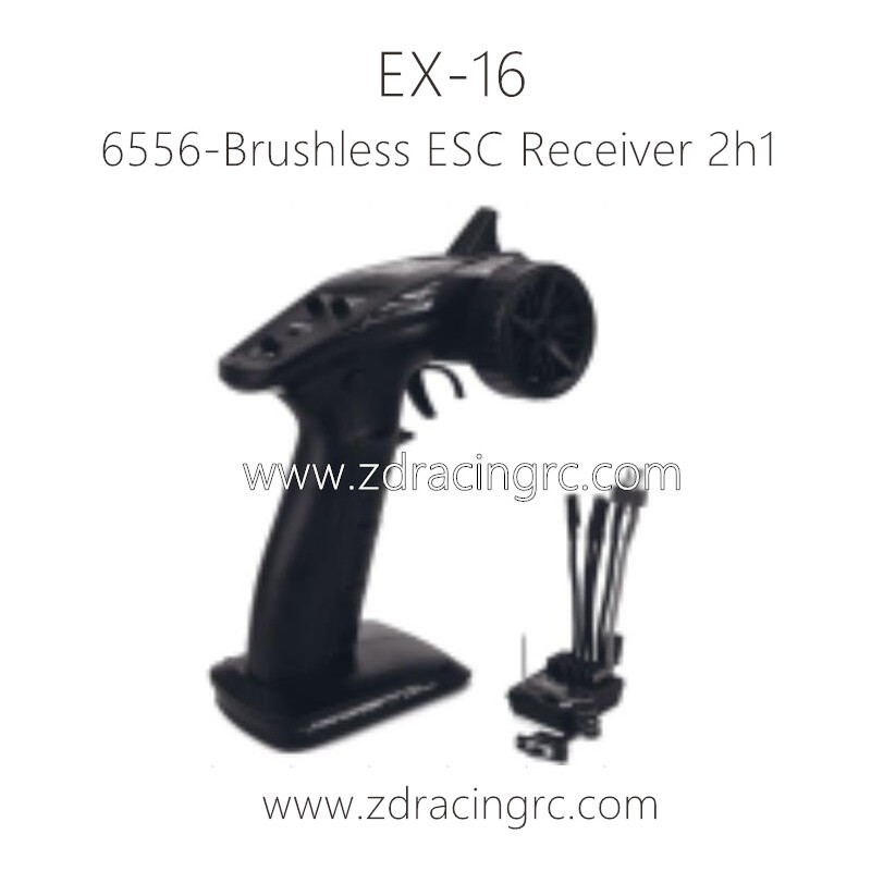 ZD RACING EX16 Parts 6556 2.4GHz 2-CH Radio Brushless ESC Receiver 2h1