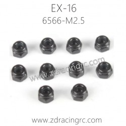 ZD RACING EX16 Parts 6566 M2.5 locket set