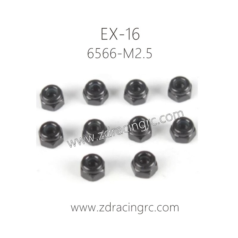 ZD RACING EX16 Parts 6566 M2.5 locket set