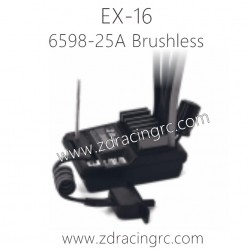 ZD RACING EX16 Pro Parts 6598 25A Brushless ESC Receiver 2H1