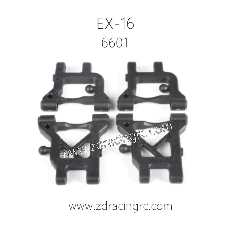 ZD RACING EX16 1/16 Drift Car Parts 6601 Front & Rear lower arms