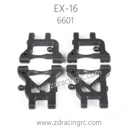 ZD RACING EX16 1/16 Drift Car Parts 6601 Front & Rear lower arms