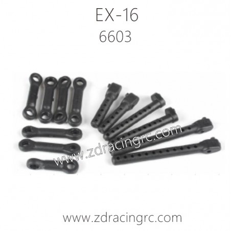 ZD RACING EX16 1/16 Drift Car Parts 6603 Front rear upper suspension arms
