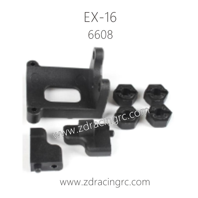 ZD RACING EX16 1/16 Drift Car Parts 6608 Wheel hex nuts servo mounts motor mount