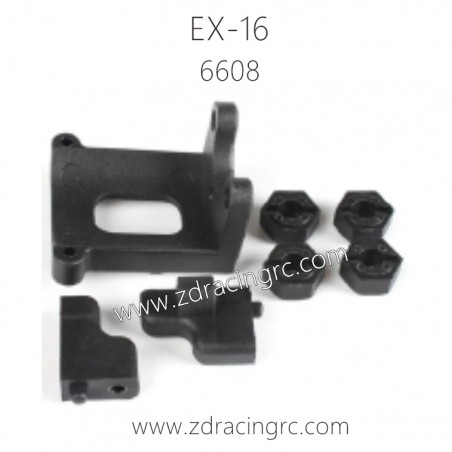 ZD RACING EX16 1/16 Drift Car Parts 6608 Wheel hex nuts servo mounts motor mount
