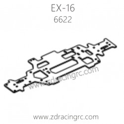 ZD RACING EX16 1/16 Drift Car Parts 6622 Chassis Aluminum alloy CNC