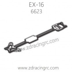 ZD RACING EX16 1/16 Drift Car Parts 6623 Upper Deck Aluminum alloy CNC