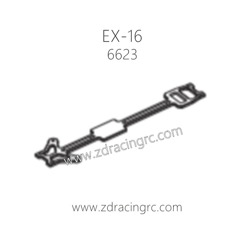 ZD RACING EX16 1/16 Drift Car Parts 6623 Upper Deck Aluminum alloy CNC