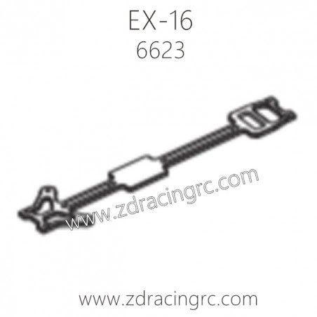 ZD RACING EX16 1/16 Drift Car Parts 6623 Upper Deck Aluminum alloy CNC