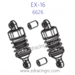 ZD RACING EX16 1/16 Drift Car Parts 6626 Aluminium Shock Absortber