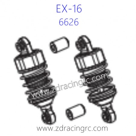 ZD RACING EX16 1/16 Drift Car Parts 6626 Aluminium Shock Absortber