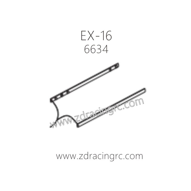 ZD RACING EX16 1/16 Drift Car Parts 6634 LED light bar for body shell
