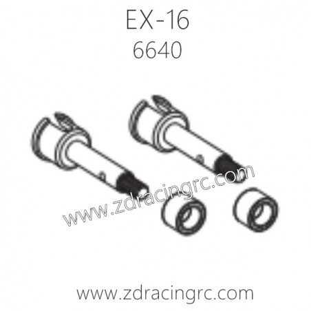 ZD RACING EX16 1/16 Drift Car Parts 6640 Rear Axles 26.5mm ZD RACING EX16 1/16 Drift Car Parts 6640 Rear Axles 26.5mm