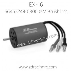 ZD RACING EX16 1/16 Drift Car Parts 6645 2440 3000KV Brushless Motor