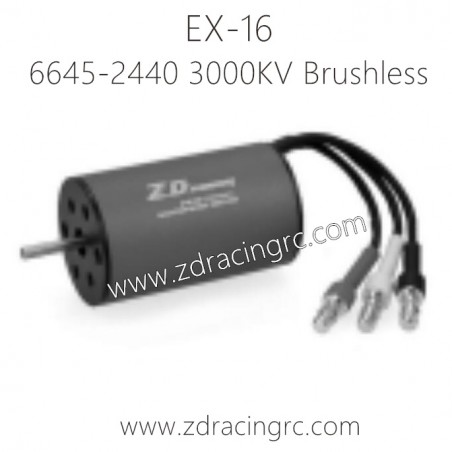 ZD RACING EX16 1/16 Drift Car Parts 6645 2440 3000KV Brushless Motor