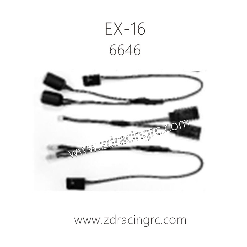 ZD RACING EX16 1/16 Drift Car Parts 6646 Light Line Group