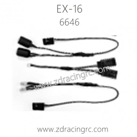 ZD RACING EX16 1/16 Drift Car Parts 6646 Light Line Group