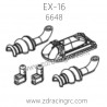 ZD RACING EX16 1/16 Drift Car Parts 6648 Exhaust for Can (B)