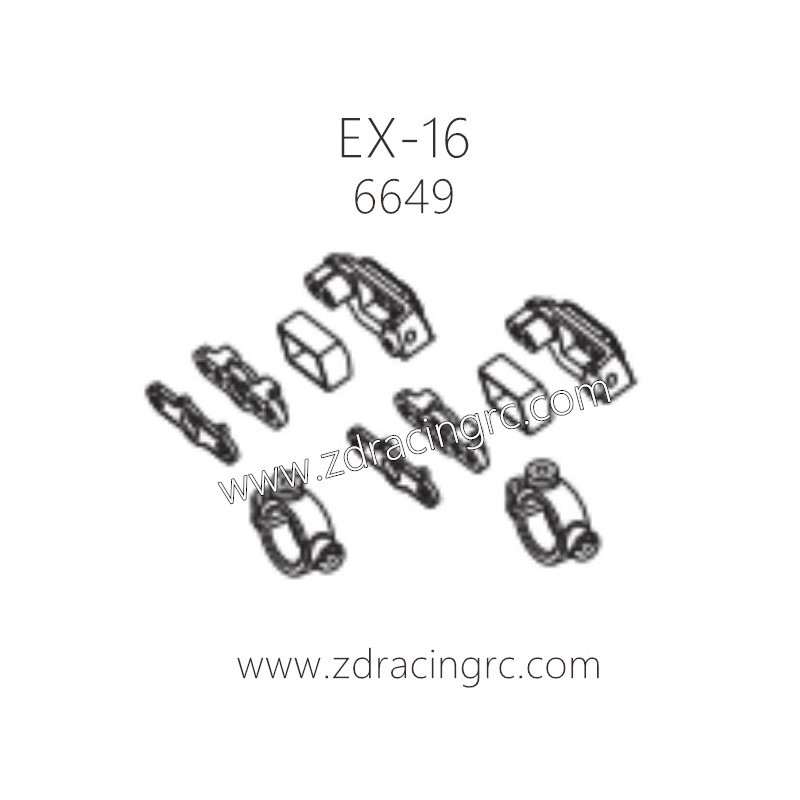 ZD RACING EX16 1/16 Drift Car Parts 6649 LED mount for Car (B) body