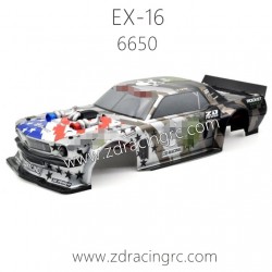 ZD RACING EX16 1/16 Drift Car Parts 6650 Car (B) body Set