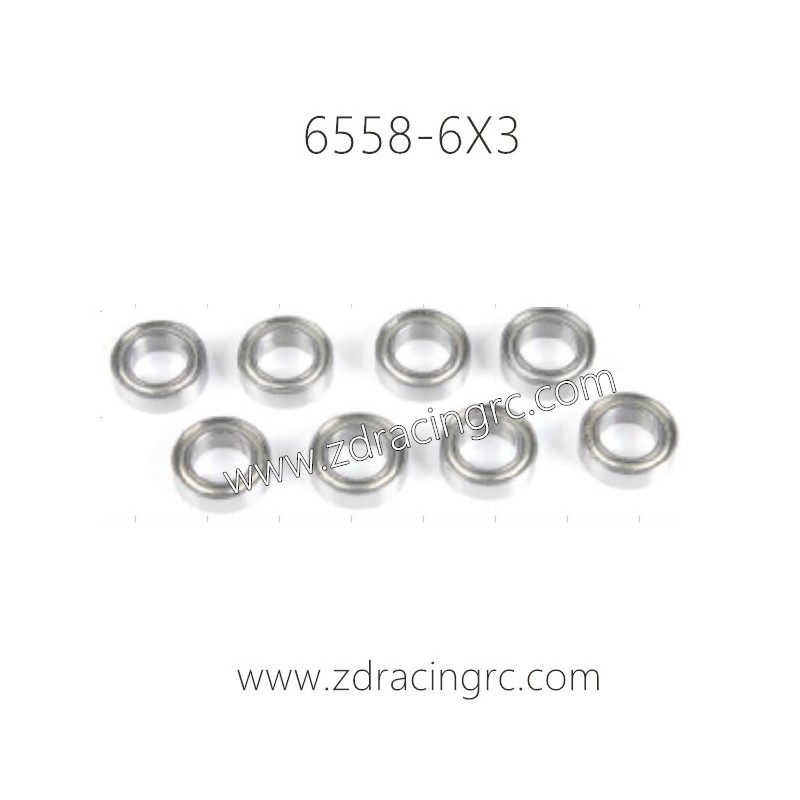 ZD RACING EX16 1/16 Drift Car Parts 6558 6X3 Bearing