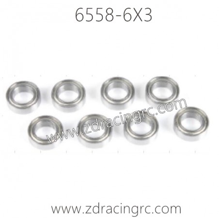 ZD RACING EX16 1/16 Drift Car Parts 6558 6X3 Bearing