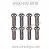 ZD RACING EX16 1/16 Drift Car Parts 6560 M2.6X10 Pan Self-tapping Screw Set