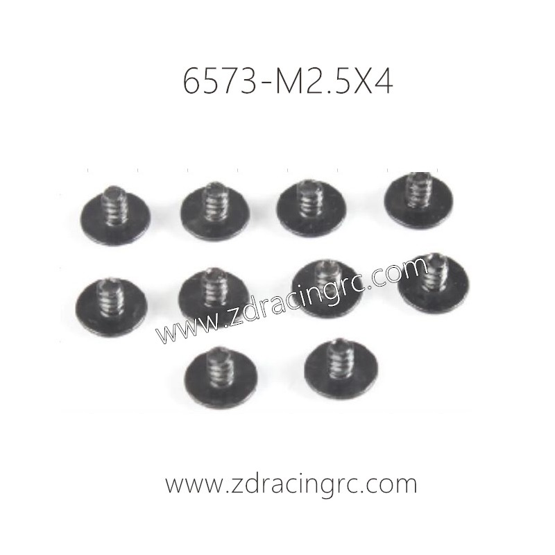 6573 M2.5X4 Round head meson Scew for ZD RACING 1/16 RC Car