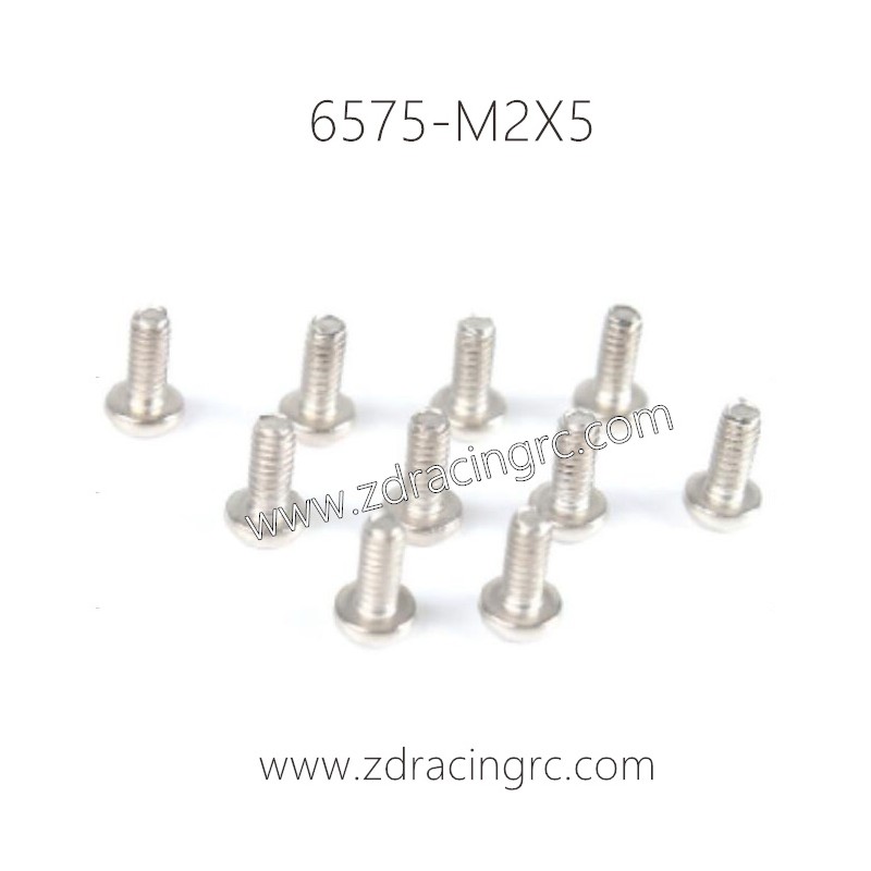 6575 M2X5 Round head Socket Screw for ZD RACING 1/16 RC Car