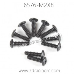 6576 M2X8 Pan Selt-tapping Screw Set for ZD RACING 1/16 RC Car