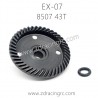 ZD RACING EX07 RC Car Parts 8507 43T Differential Big Bevel Gear