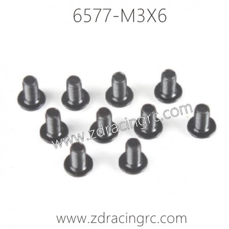 6577 M3X6 Button Head Screw for ZD RACING 1/16 RC Car